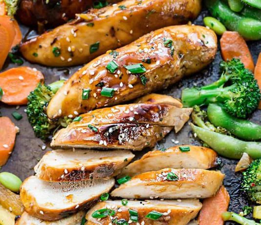 Sheet Pan Teriyaki Chicken with Vegetables