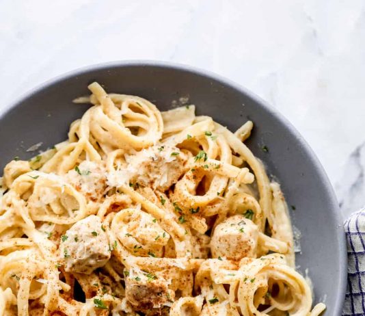 One Pot Cajun Chicken Alfredo Pasta