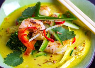 Chicken & Prawn Laksa (Paleo, Gluten-Free)