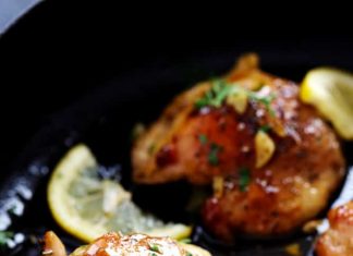 Glazed Lemon Honey Garlic Chicken