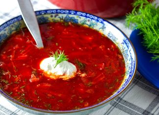 Borscht Soup (Vegetarian, Gluten-Free, Paleo)