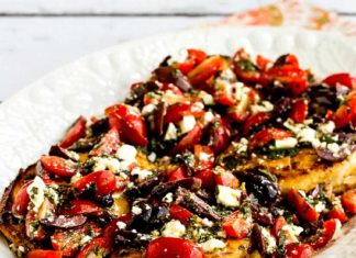 Greek Chicken with Tomato, Olive, and Feta Topping (Video)