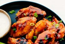 Grilled Honey Buffalo Chicken Wings