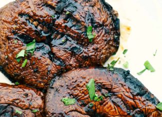 Grilled Honey Balsamic Portobello Mushrooms