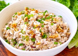 Creamy Chicken Mushroom Salad ‘Sherlock’ (Keto, Whole30)