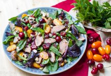 Duck Salad with Balsamic Cherries